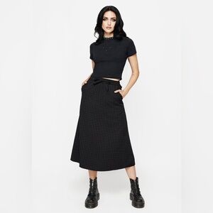 Disturbia Ziggy Check Midi Skirt US 4 / UK 8 / EU 36